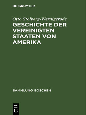 cover image of Geschichte der Vereinigten Staaten von Amerika